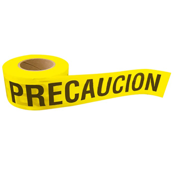 CINTA PARA BARRICADA "PRECAUCION" ANCHO 3" DE 100 M SURTEK (137297)